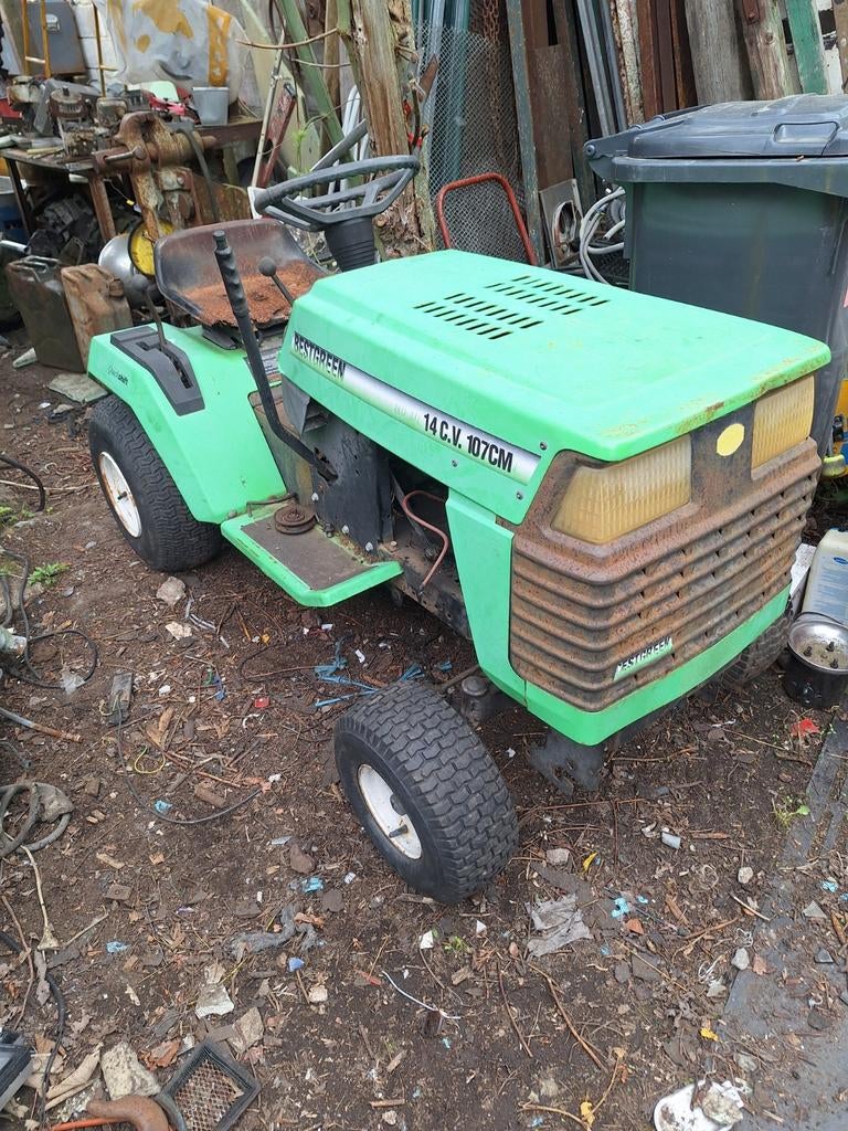 Tracteur tondeuse, Enlèvement
