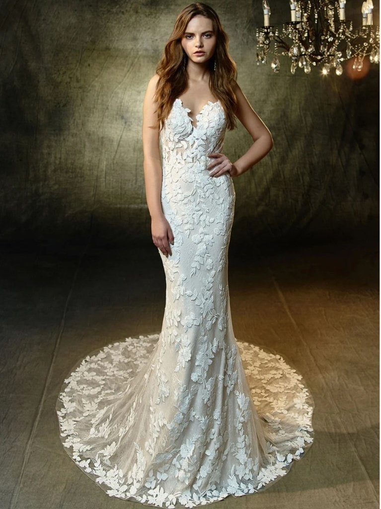 Trouwkleed Blue by Enzoani, Kleding | Dames, Ophalen, Trouwjurk, Wit, Zo goed als nieuw