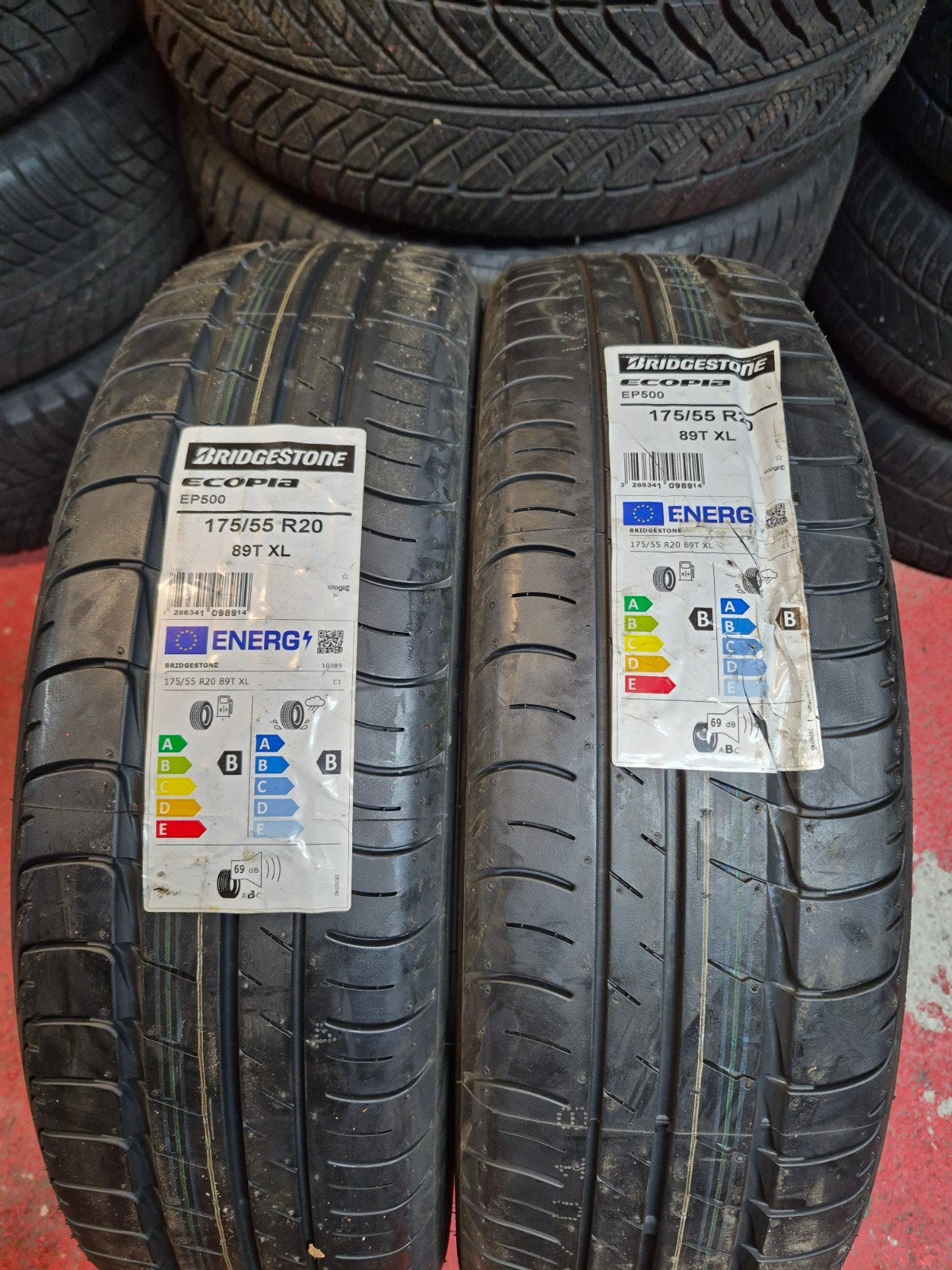 2 banden New Bridgestone Ecopia EP500 175/55/20 star, Ophalen, Nieuw, BMW