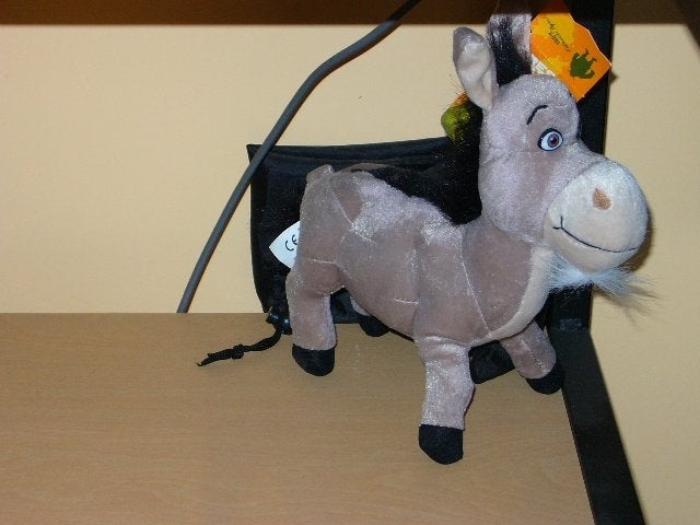 Nieuwe knuffel ezel Donkey van de film Shrek, Ophalen of Verzenden, Nieuw, Film, Beeldje, Replica of Model