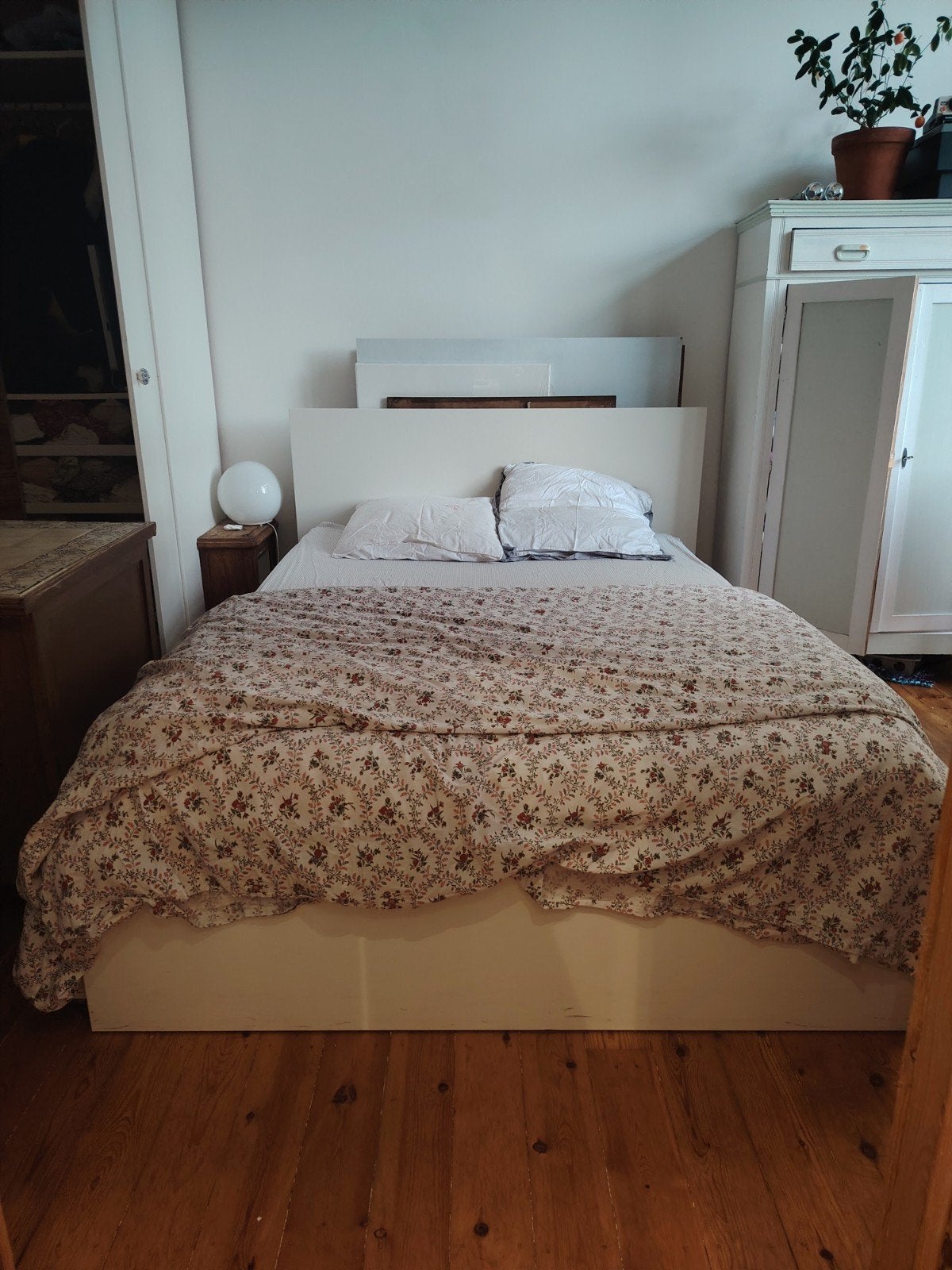 lit avec rangement et sommier 2 personnes, Maison & Meubles, Enlèvement