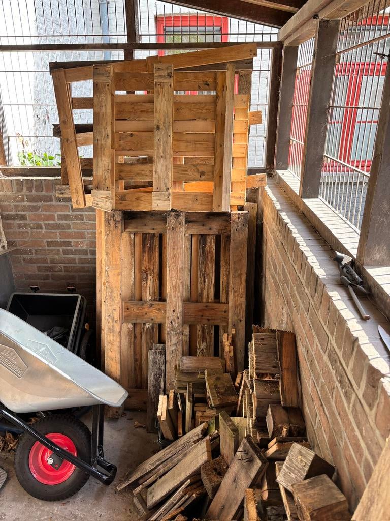 Gratis brandhout en paletten, Doe-het-zelf en Bouw, Ophalen, Gebruikt