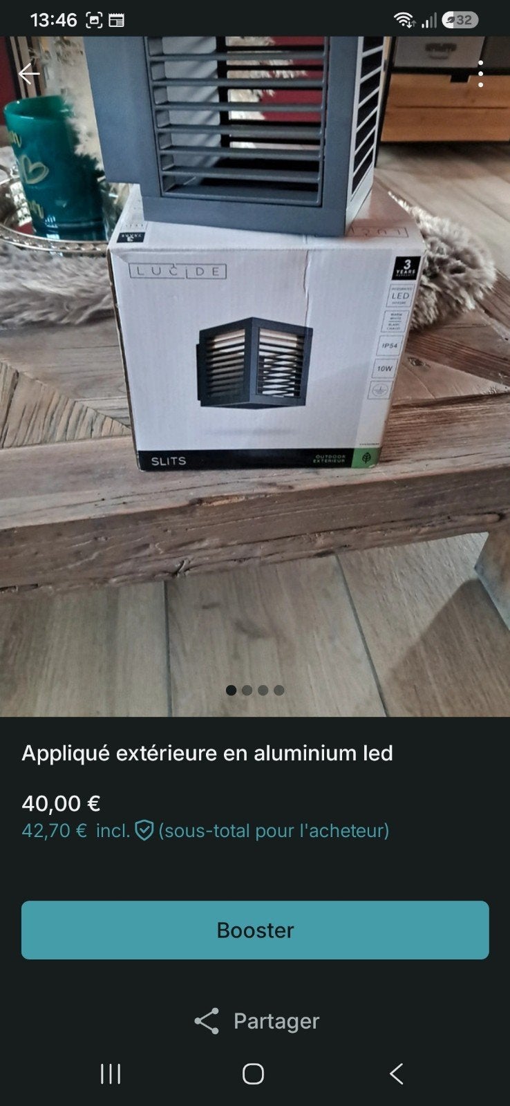 lanterne extérieur en acier très lourd, Enlèvement ou Envoi, Neuf, Appliques murales