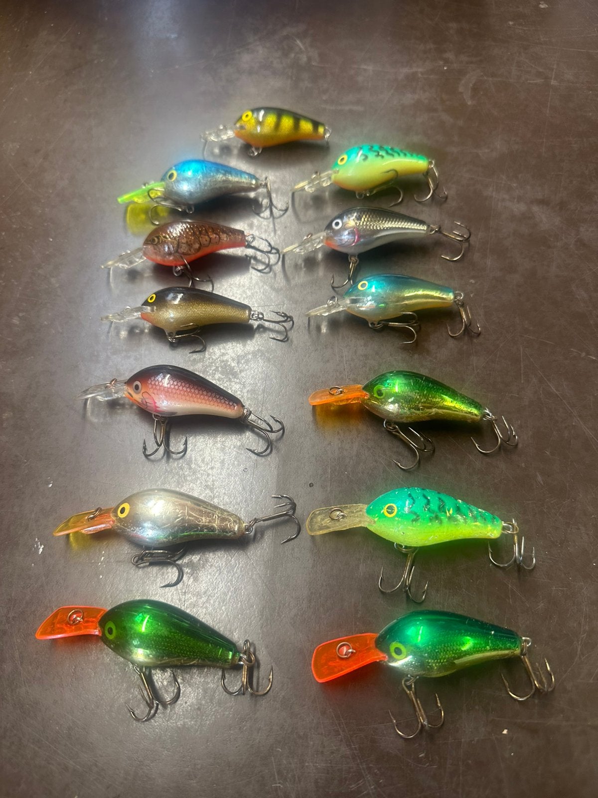 13x Rapala Fat Deep Runner 5cm met specials te koop., Watersport en Boten, Hengelsport | Roofvissen, Ophalen, Gebruikt
