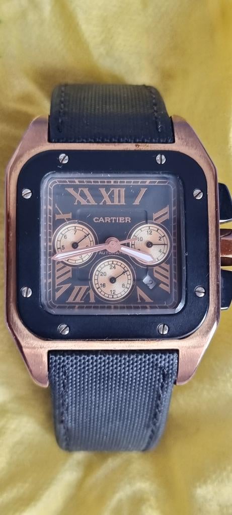 Horloge, Staal, Polshorloge, Kunststof, Zo goed als nieuw