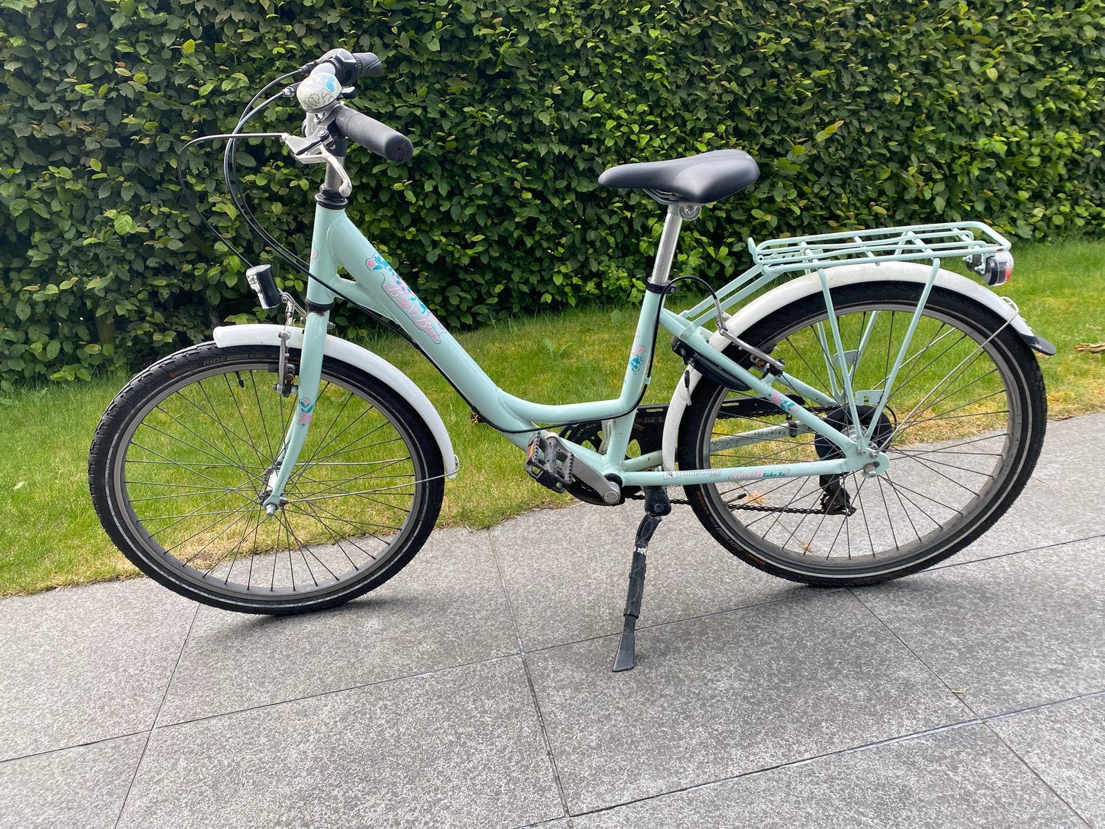 Prachtige B&B meisjesfiets – Mintgroen – 24 inch – Rijklaar!, Vitesses, Enlèvement, Utilisé, BNB Bike