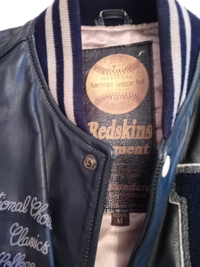 vest Redskins vest leder zwart M  nieuw, Ophalen, Nieuw, Maat 48/50 (M), Zwart