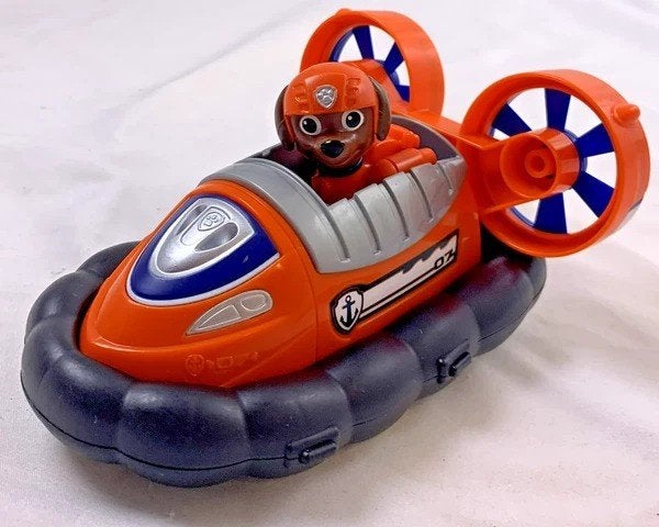 PAW Patrol Zuma Hovercraft met Figuur Oranje Spin Master, Verzenden, Zo goed als nieuw