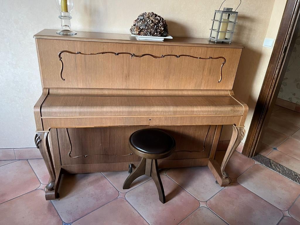 August Förster buffetpiano, Enlèvement, Utilisé, Brun, Piano