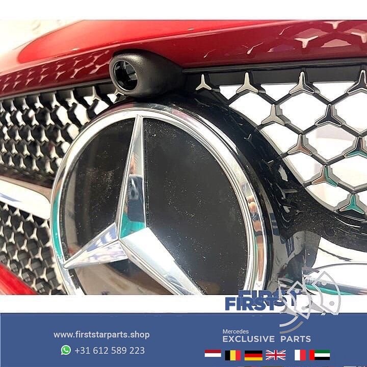 2023 W247 B KLASSE FACELIFT AMG VOORBUMPER COMPLEET ROOD 202, Gebruikt, -, Voor, Ophalen of Verzenden