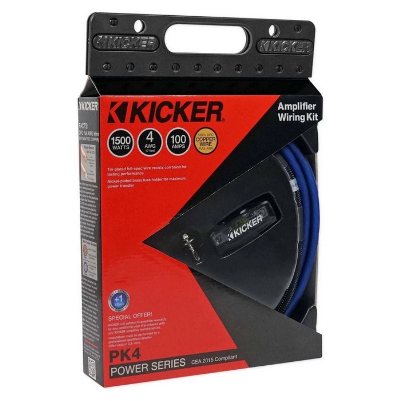 KICKER PK4 25mm2 OFC POWER / Kabelset, Auto diversen, Ophalen of Verzenden, Nieuw