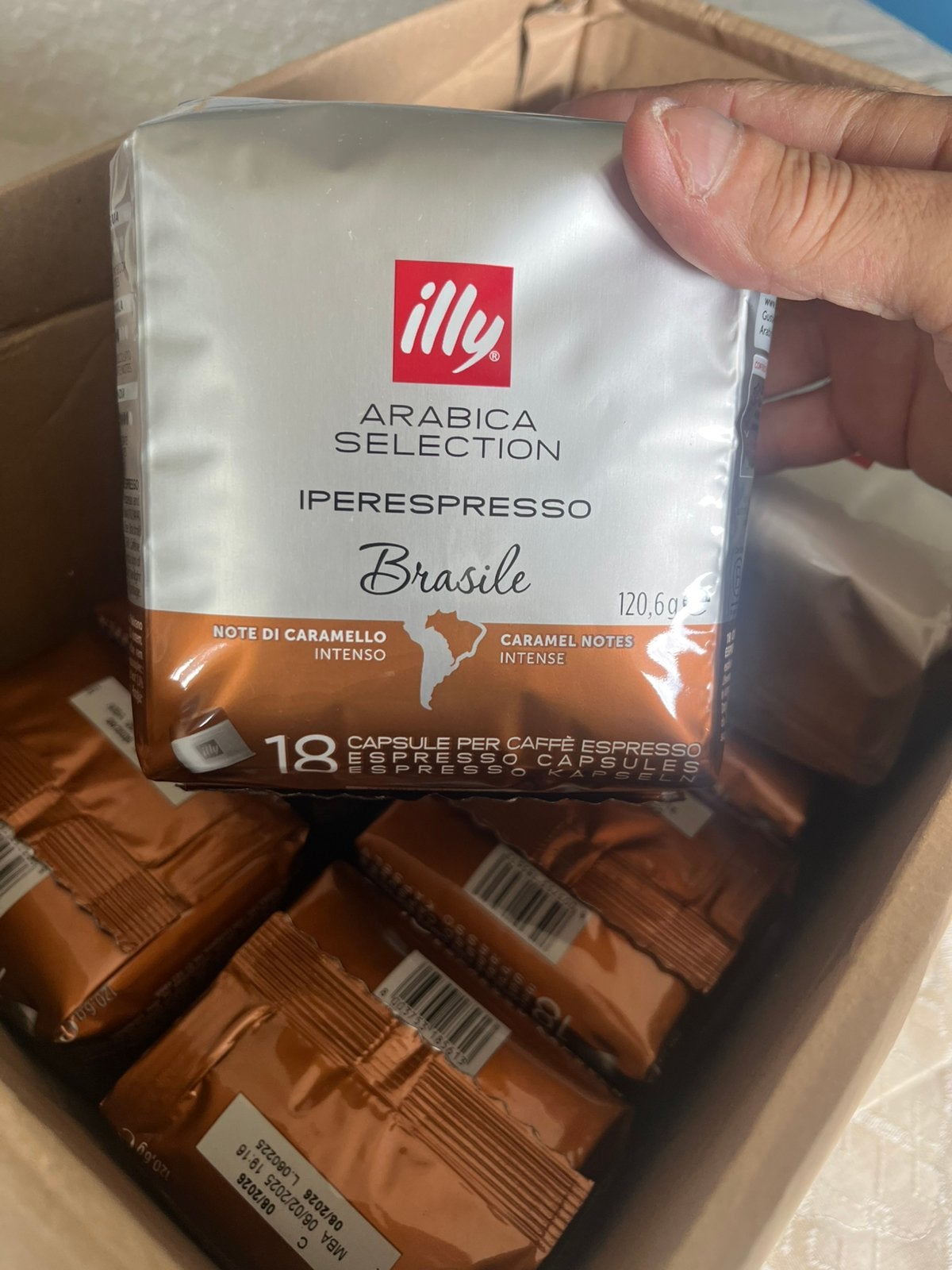 Iperespresso caramel. Illy, Enlèvement