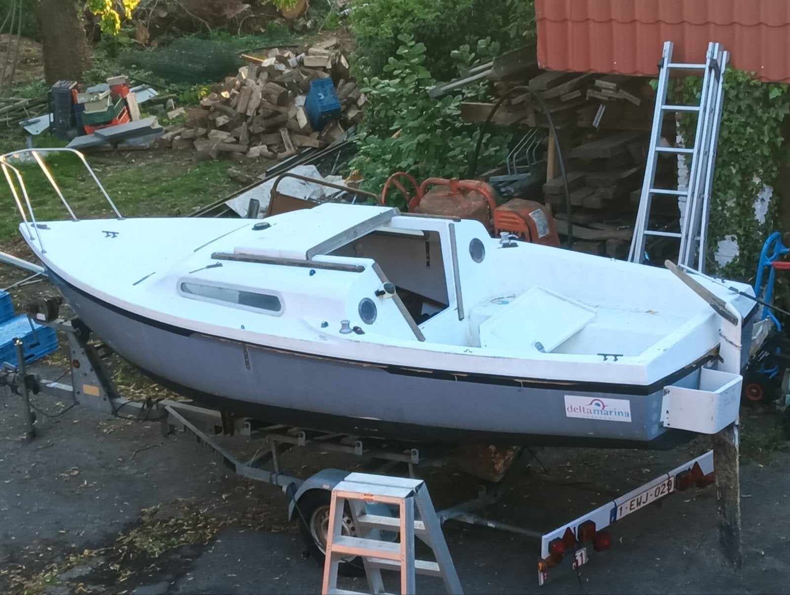 edel 5 zeilboot plus trailer, Enlèvement
