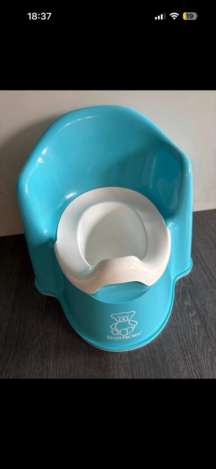 Blauw babybjorn potje, Kinderen en Baby's, Ophalen of Verzenden, Zo goed als nieuw, Overige typen