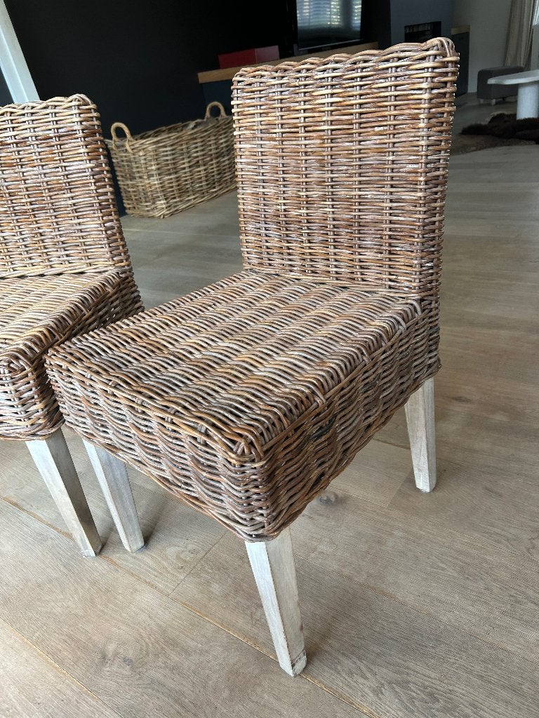 Stoelen, Huis en Inrichting, Ophalen, Gebruikt, Twee, Bruin