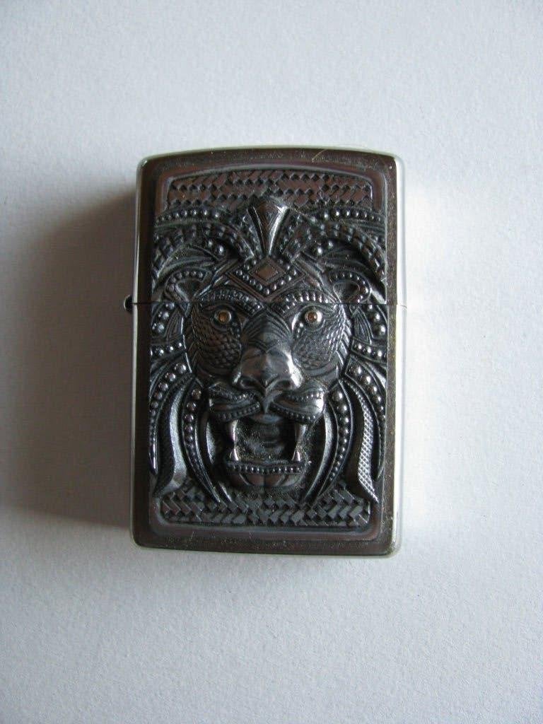 Zippo briquet tempête art lion., Collections, Articles de fumeurs, Briquets & Boîtes d'allumettes, Envoi, Briquet