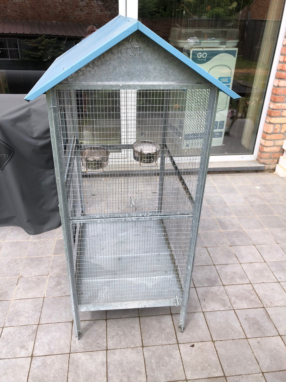 Grande volière, Animaux & Accessoires, Oiseaux | Cages & Volières, Enlèvement, Comme neuf, Aluminium, Volière