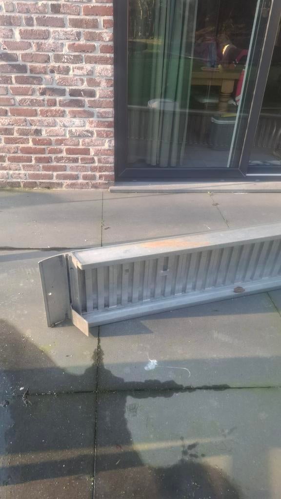 1 rijplaat 3.5 ton  aluminium, Ophalen
