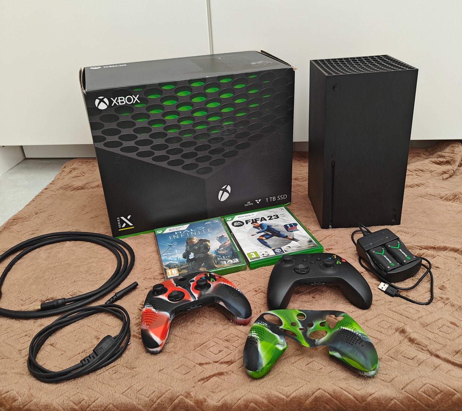 Xbox Series X + koptelefoon + accessories, Ophalen, Zo goed als nieuw, Xbox Series X