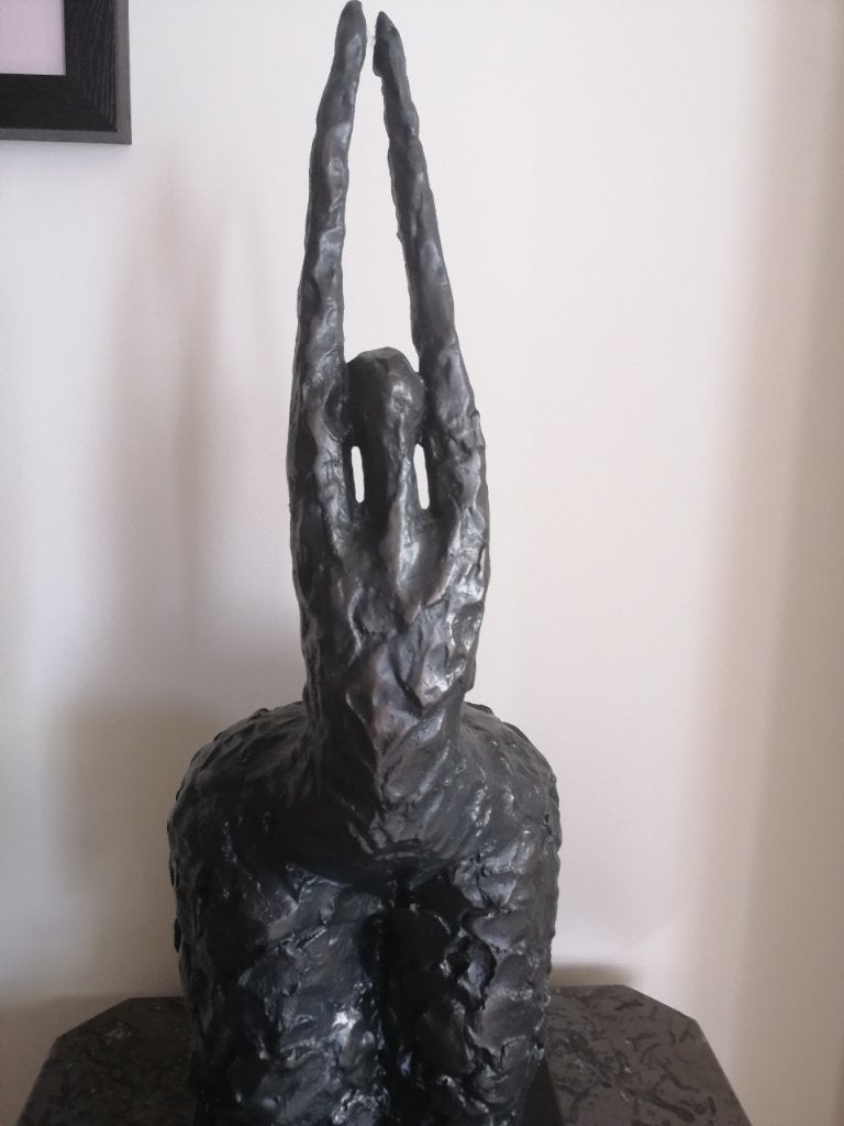 Zwart beeld, kunstwerk., Ophalen, Overige stijlen, Overige onderwerpen