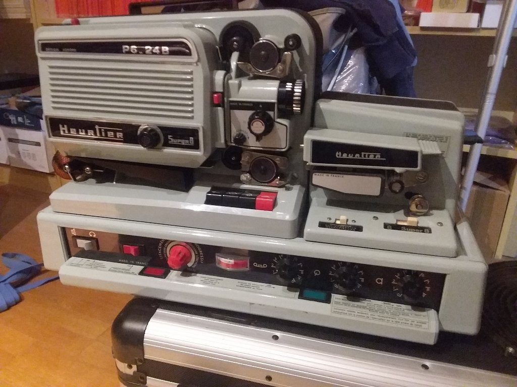 Heurtier P6 - 24B Super 8 compleet met klankblok en koffer, Enlèvement, 1960 à 1980, Projecteur