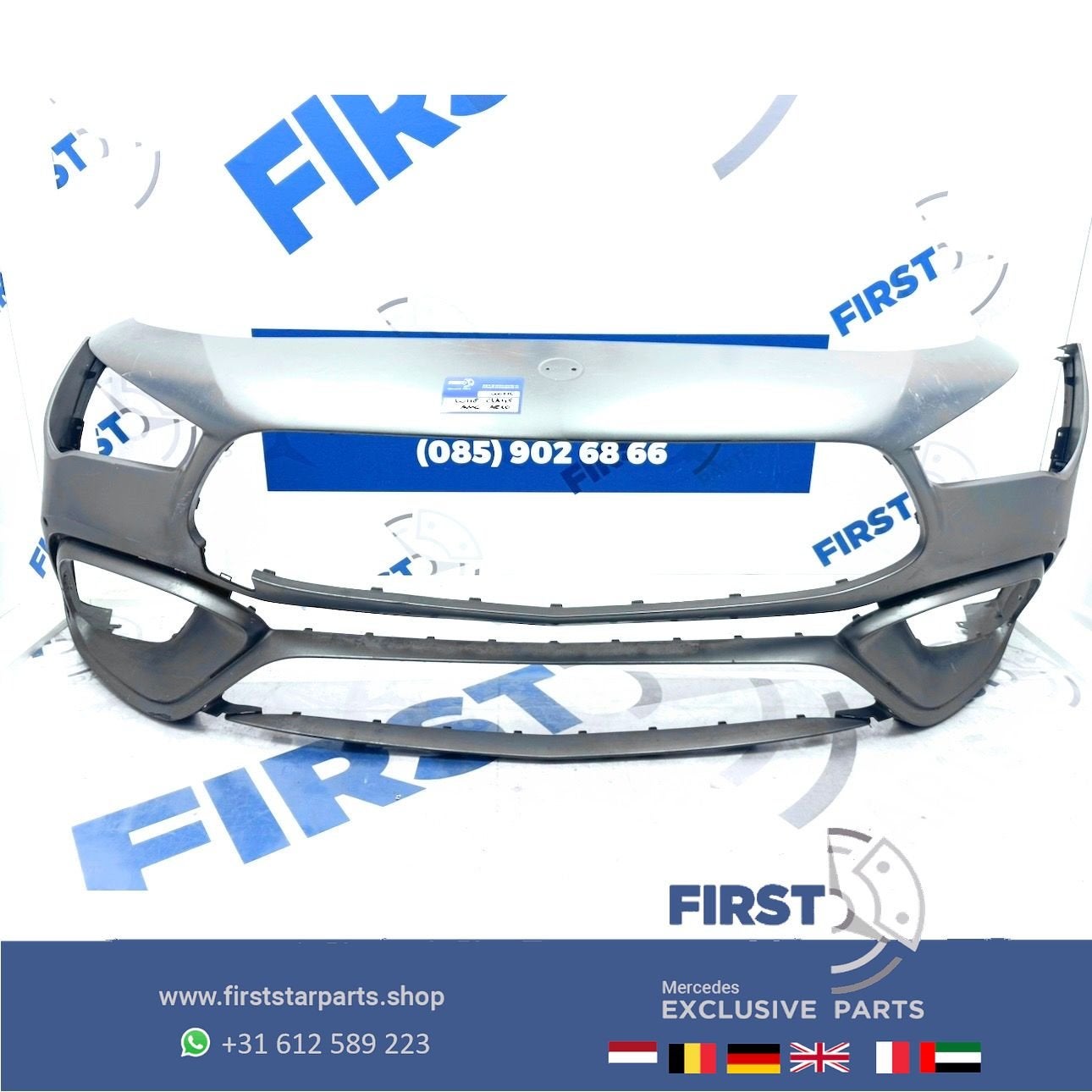 BUMPER W118 CLA45 AMG AERO A1188800601 VOORBUMPER ZWART WIT, Utilisé, -, Avant, -