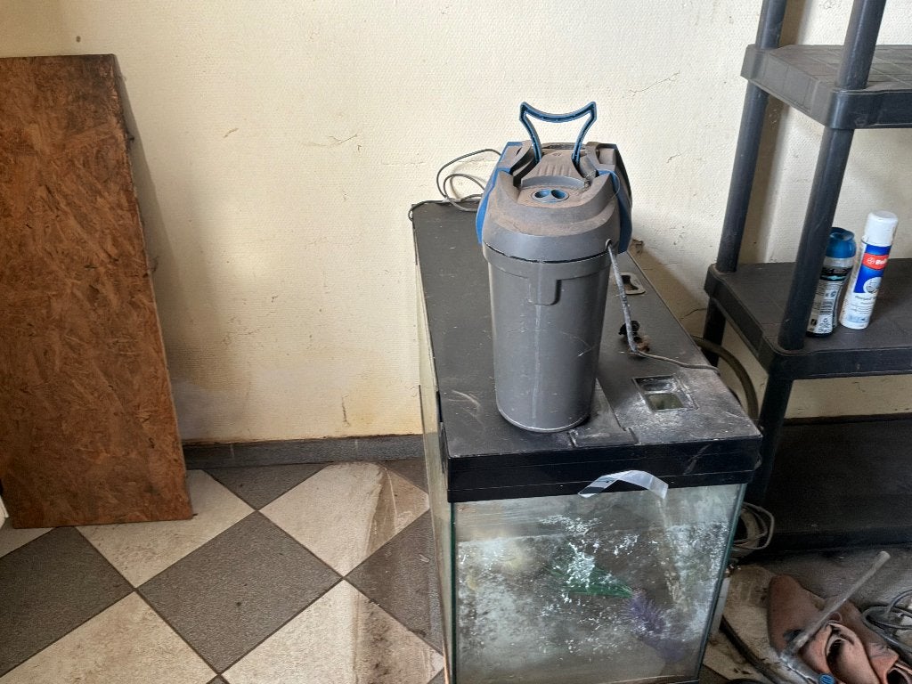 Aquarium, Ophalen, Inclusief deksel, Gebruikt, Filter