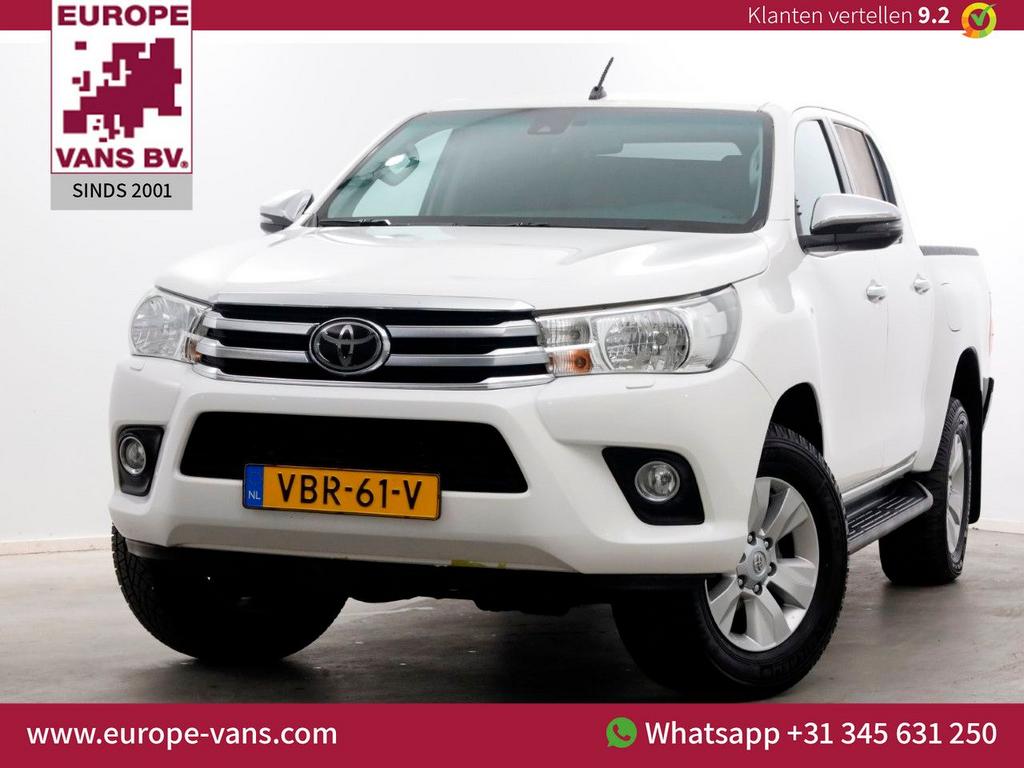 Toyota HiLux 2.4 D-4D-F 150pk E6 4WD 4x4 Double Cab Automaat, Automaat, Wit, Bedrijf, Diesel