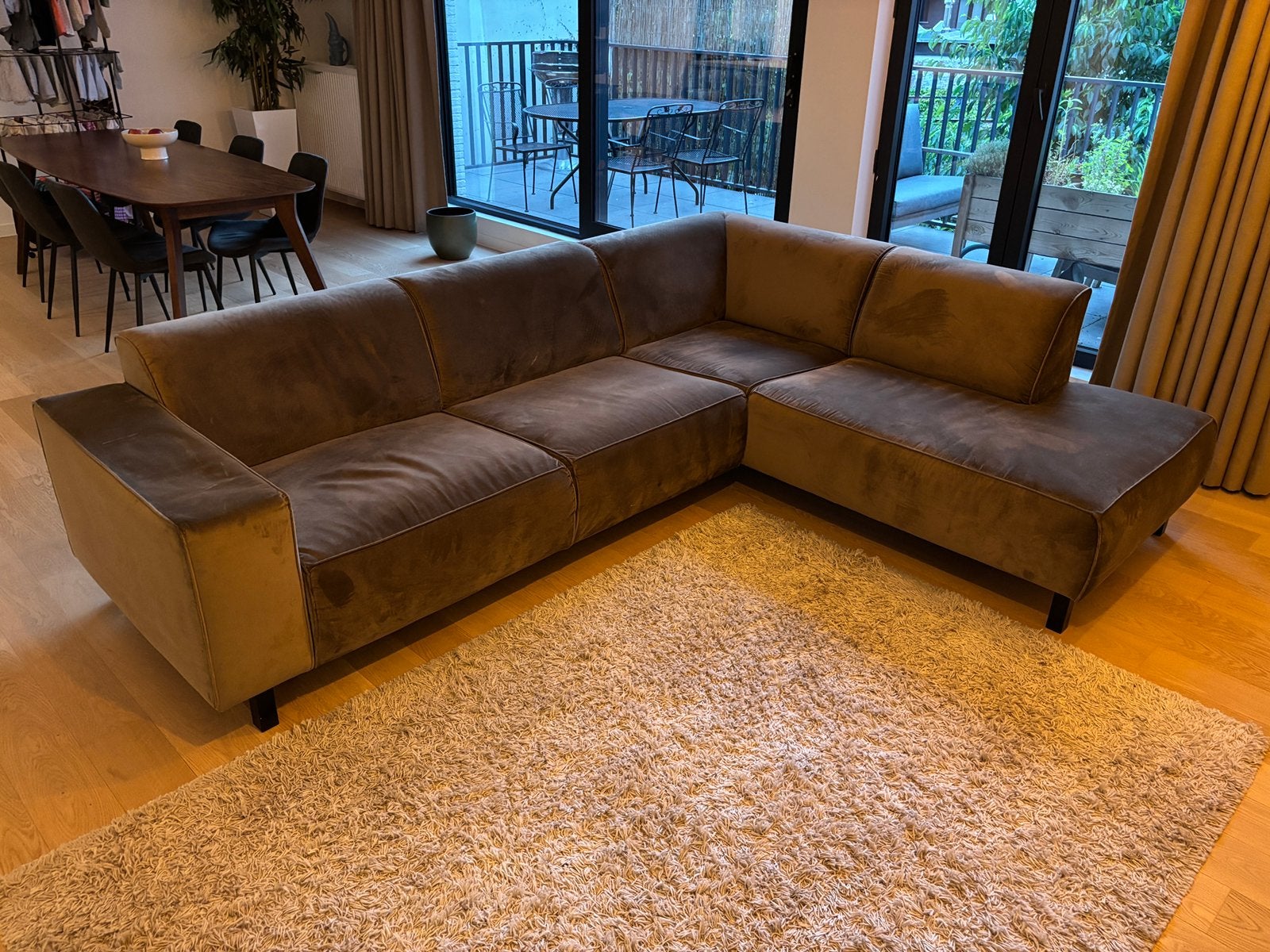 Chaise d'angle moderne 275 x 200 cm, Maison & Meubles, Canapés | Coins salons complets, Enlèvement, Comme neuf