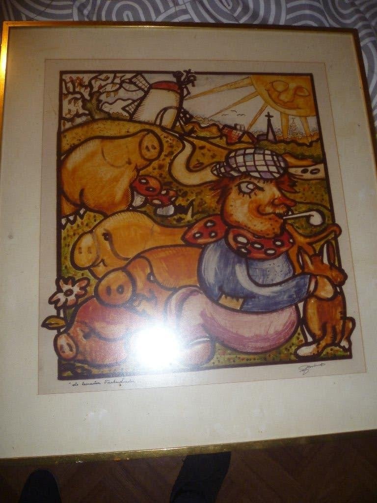 SPECIAAL  KADER GETEKEND, Antiek en Kunst, Ophalen