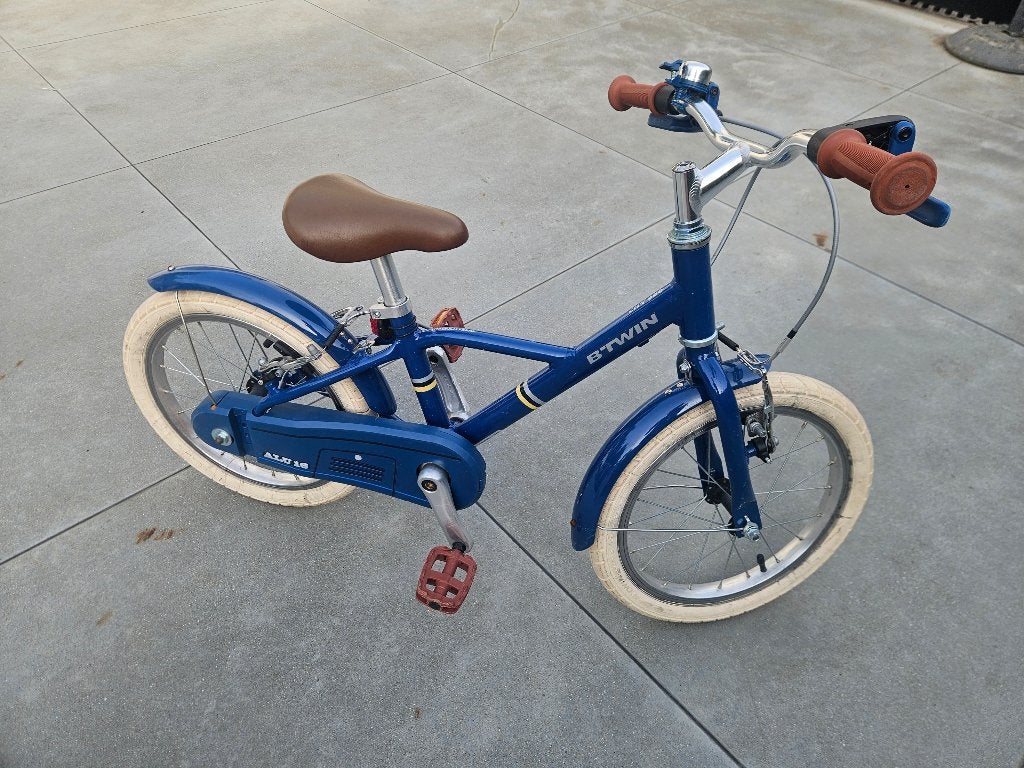 Kinderfiets 16 inch B-Twin City 900, Fietsen en Brommers, Ophalen, B'twin, 16 inch, Handrem