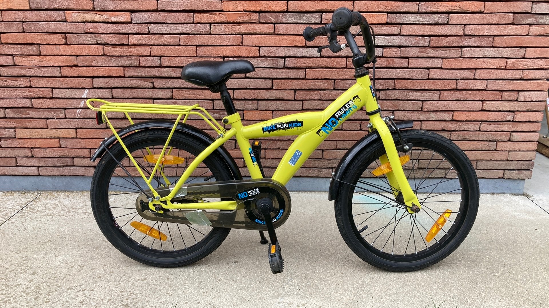 Kinderfiets 18inch, Ophalen, Gebruikt, Velgrem, 16 tot 20 inch