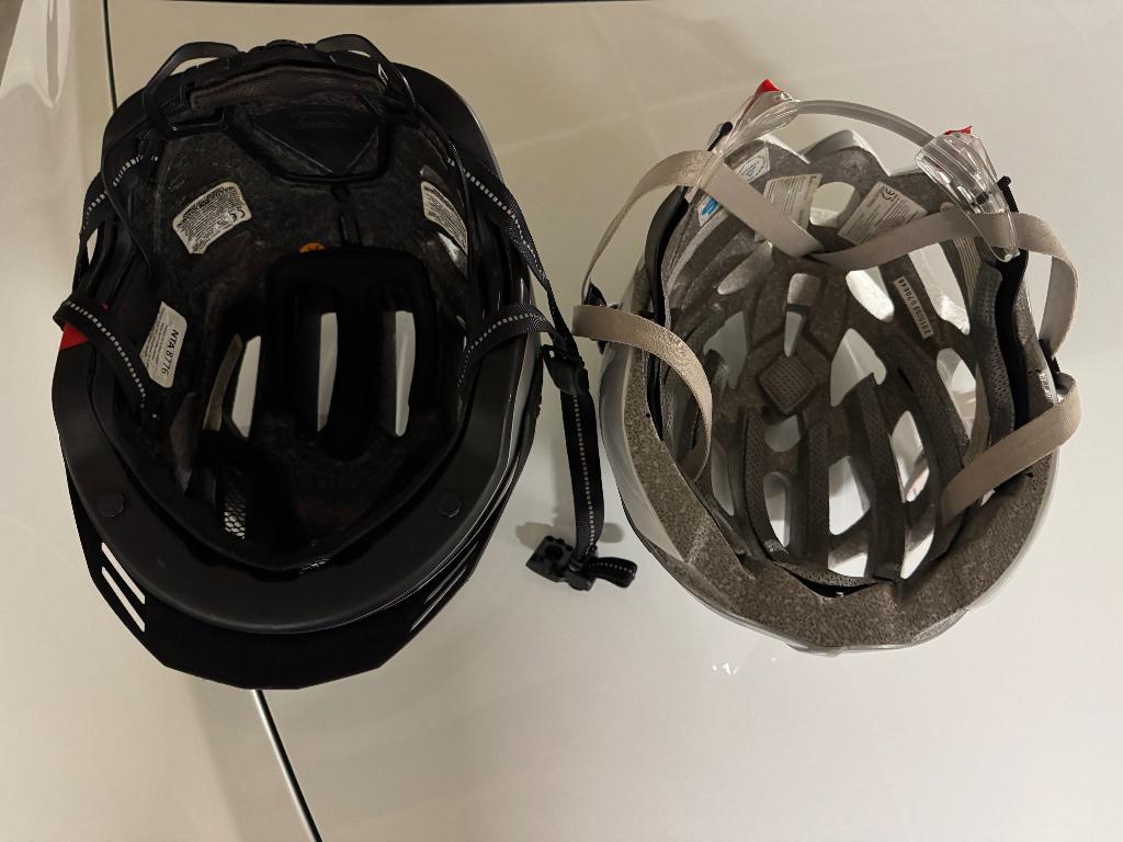 fietshelmen abus, Fietsen en Brommers, Ophalen, Gebruikt, M, Abus