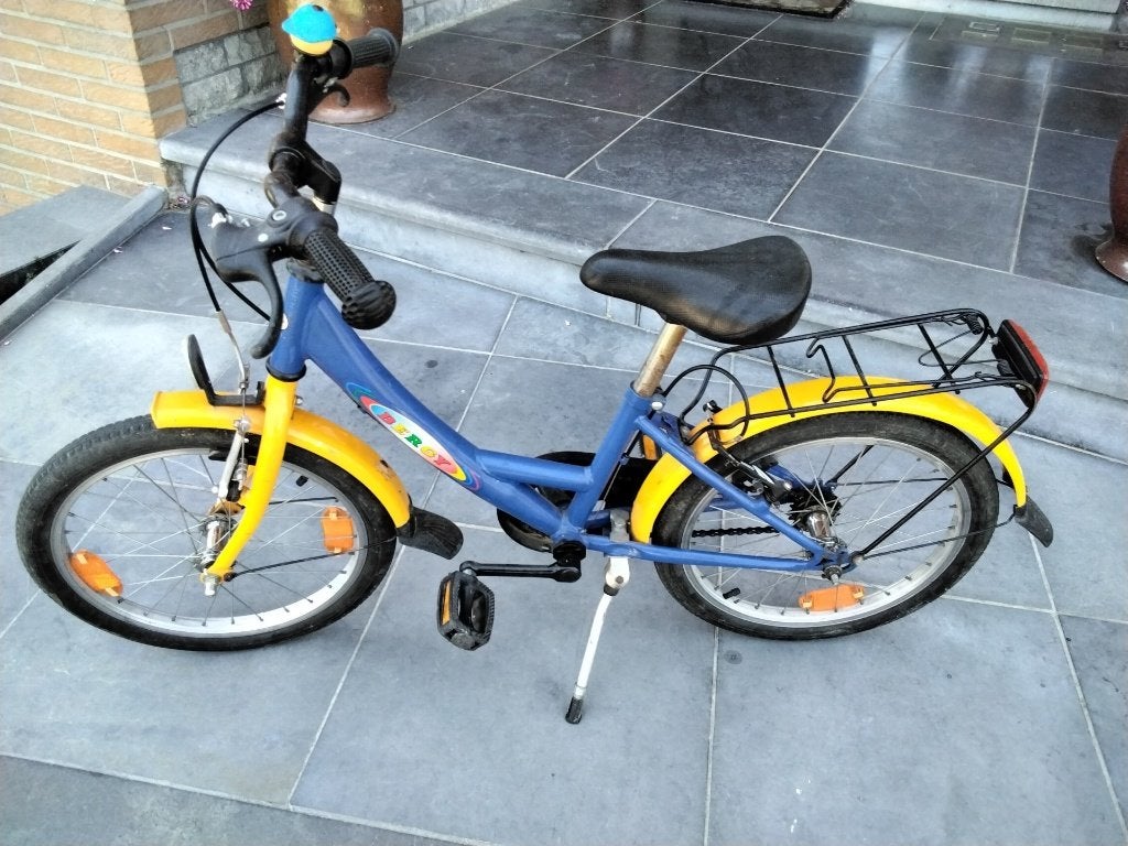KINDERFIETS in goede staat, Fietsen en Brommers, Fietsen | Kinderfietsjes, Velgrem, Ophalen, Overige merken, 16 tot 20 inch