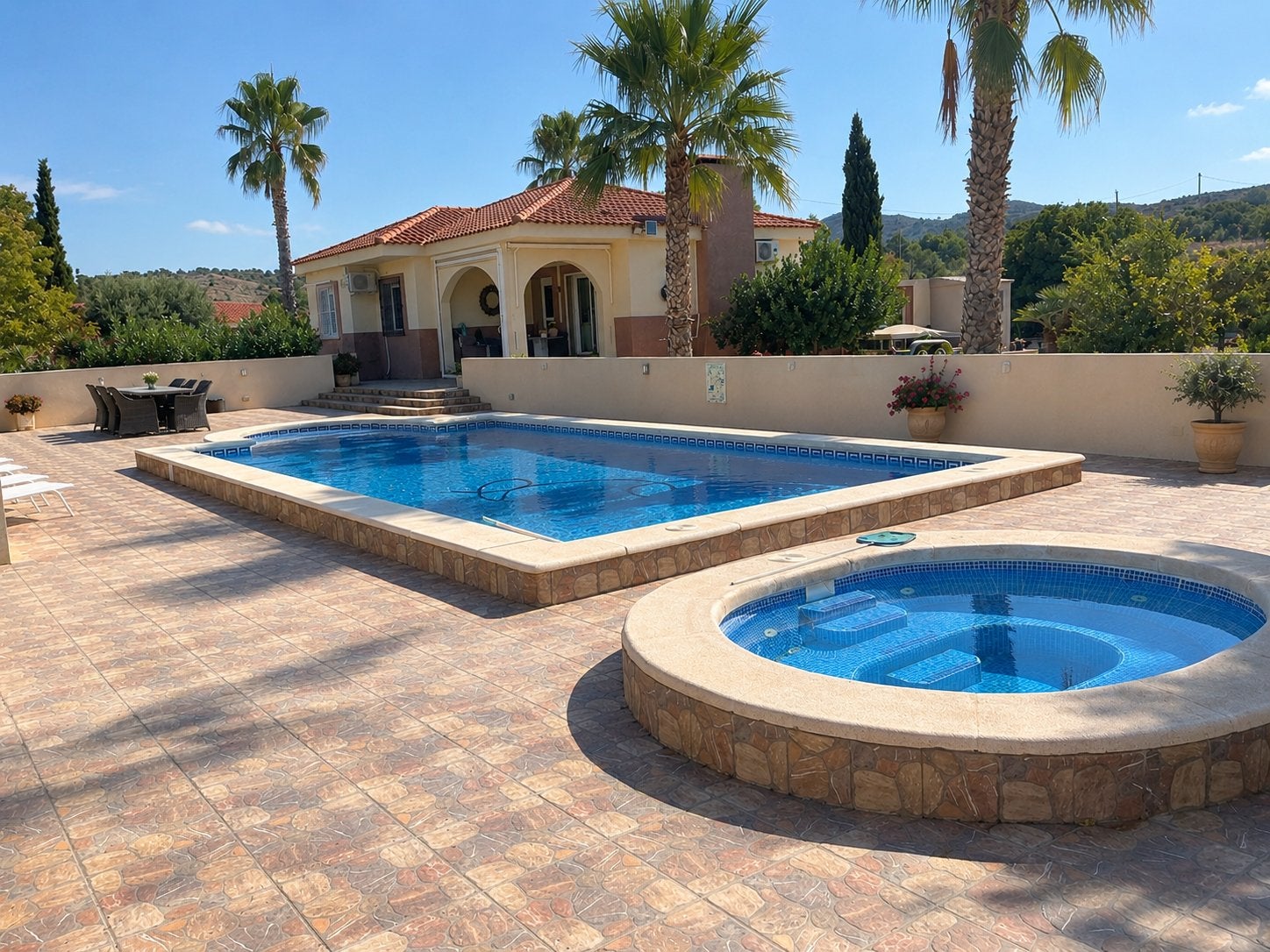 Villa te huur 6 peronen- privé zwembad- Costa Blanca, In bergen of heuvels, Costa Blanca, Tuin, Landelijk