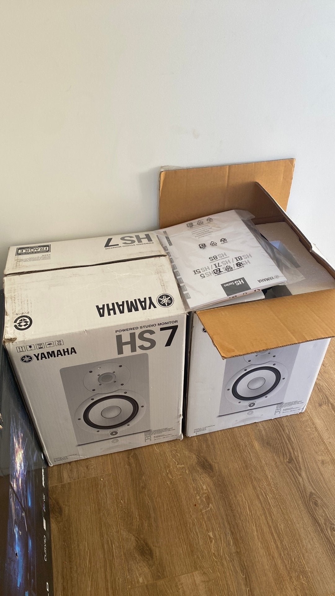 Yamaha HS7 2 paar, Moniteur de studio, Câbles inclus, Yamaha, 60 à 120 watts