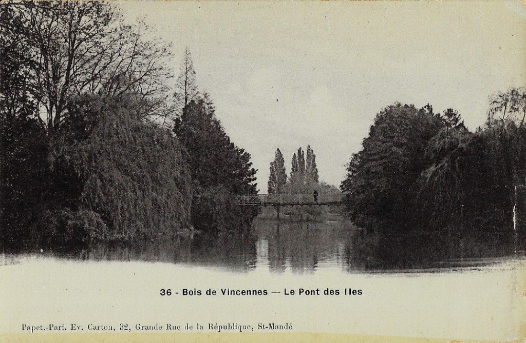 1907 - FRANCE - Paris : Bois de Vincennes, Envoi, Avant 1920, Non affranchie, France