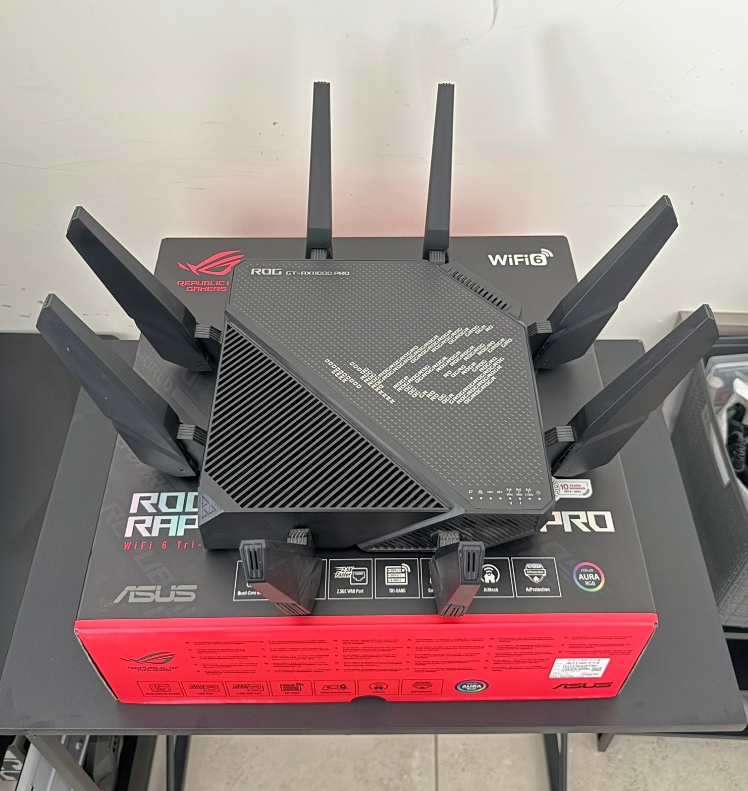 Asus ROG Rapture GT-AX11000 Pro, Computers en Software, Ophalen, Zo goed als nieuw, Router