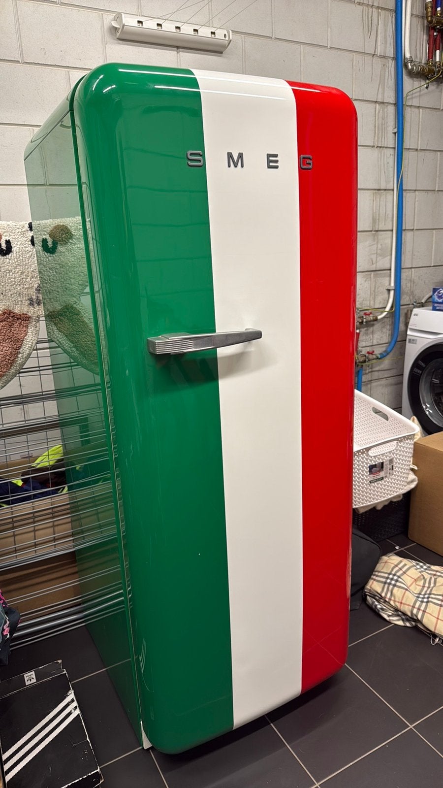 Smeg koelkast met vriesvak, Ophalen, Gebruikt, 100 tot 150 liter, 140 tot 160 cm