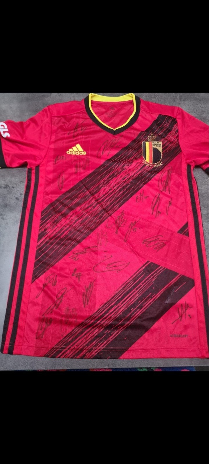 gesigneerd t-shirt Ek 2020 rode duivels, Enlèvement ou Envoi, Maillot