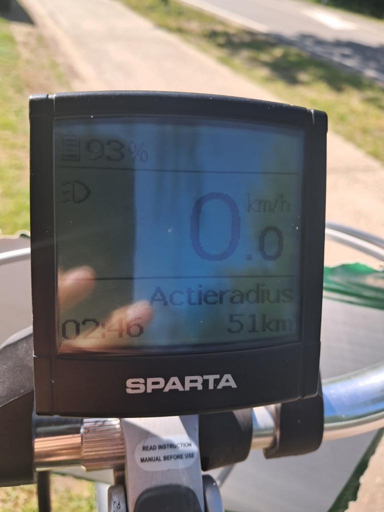 Sparta tandemfiets, Ophalen