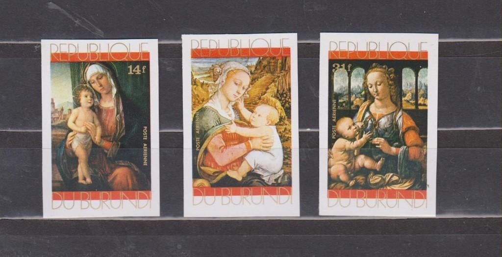 Poste aérienne de Noël au Burundi 1971 non perforée **, Enlèvement ou Envoi, Autres pays, Non oblitéré