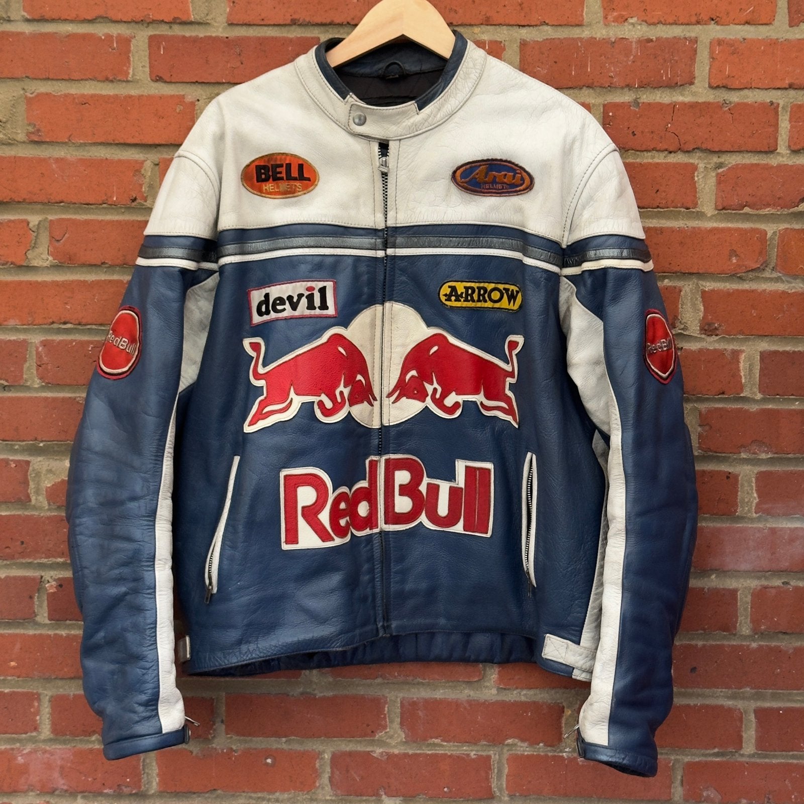 Veste en cuir Red Bull racing / biker - Taille 4XL, Enlèvement, Porté, Red Bull