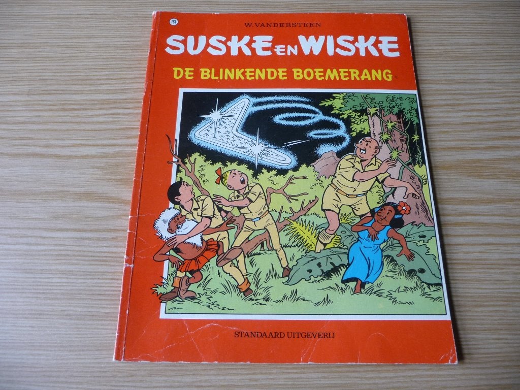 Suske & Wiske 161. De blinkende boemerang EERSTE DRUK €3, Willy Vandersteen, Eén stripboek, Ophalen of Verzenden, Zo goed als nieuw