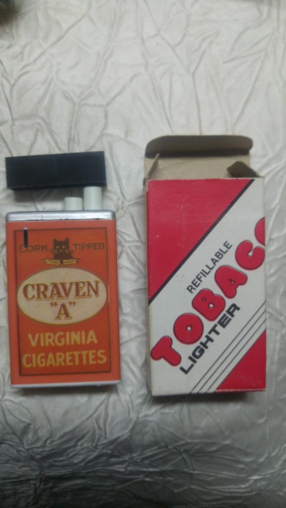 Vintage aansteker aansteker Craven A pack lite corea nine 6, Ophalen of Verzenden, Aansteker