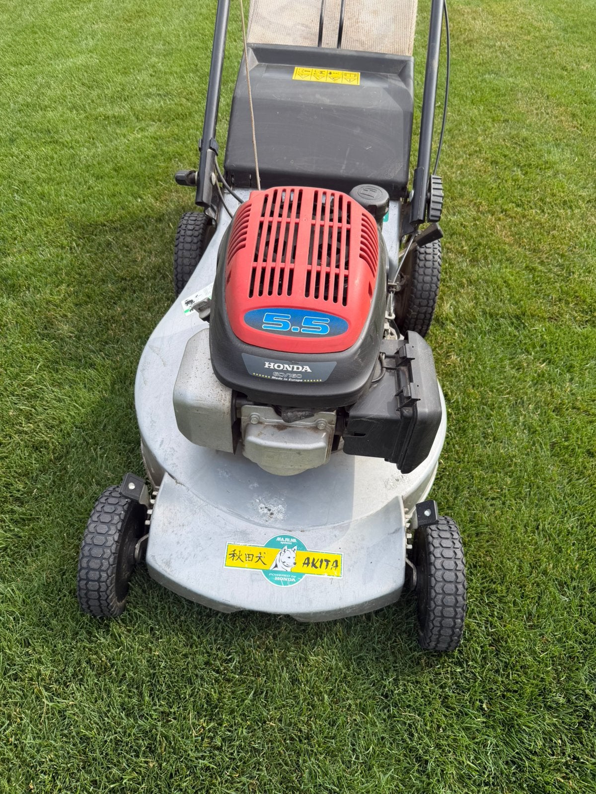 Tondeuse à gazon Akita avec moteur Honda GCV 160, Jardin & Terrasse, Tondeuses à gazon, Utilisé, Tondeuses à gazon à essence, 50 cm ou plus