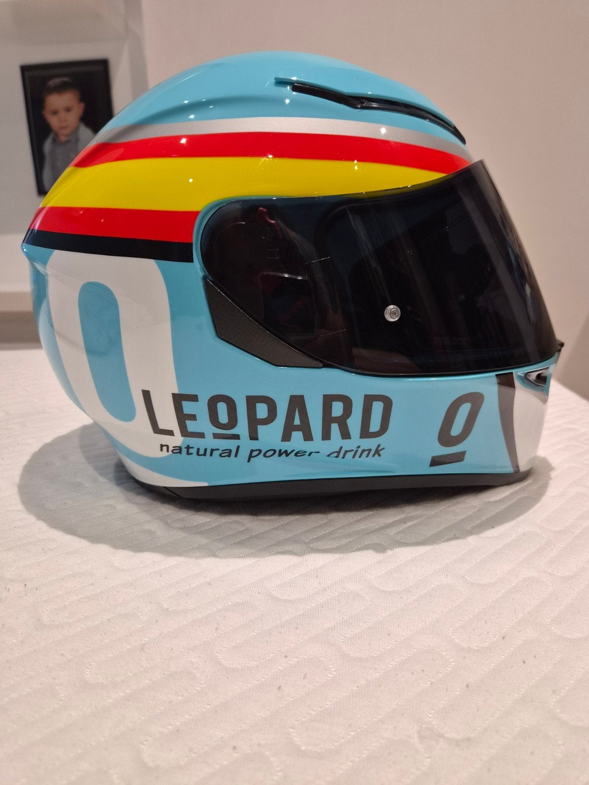 casque AGV leopard original, Motos, Enlèvement, S, AGV