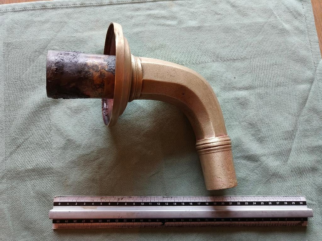 Waterpomp spruitstuk brons, Tuin en Terras, Ophalen, Gebruikt, Bronpomp