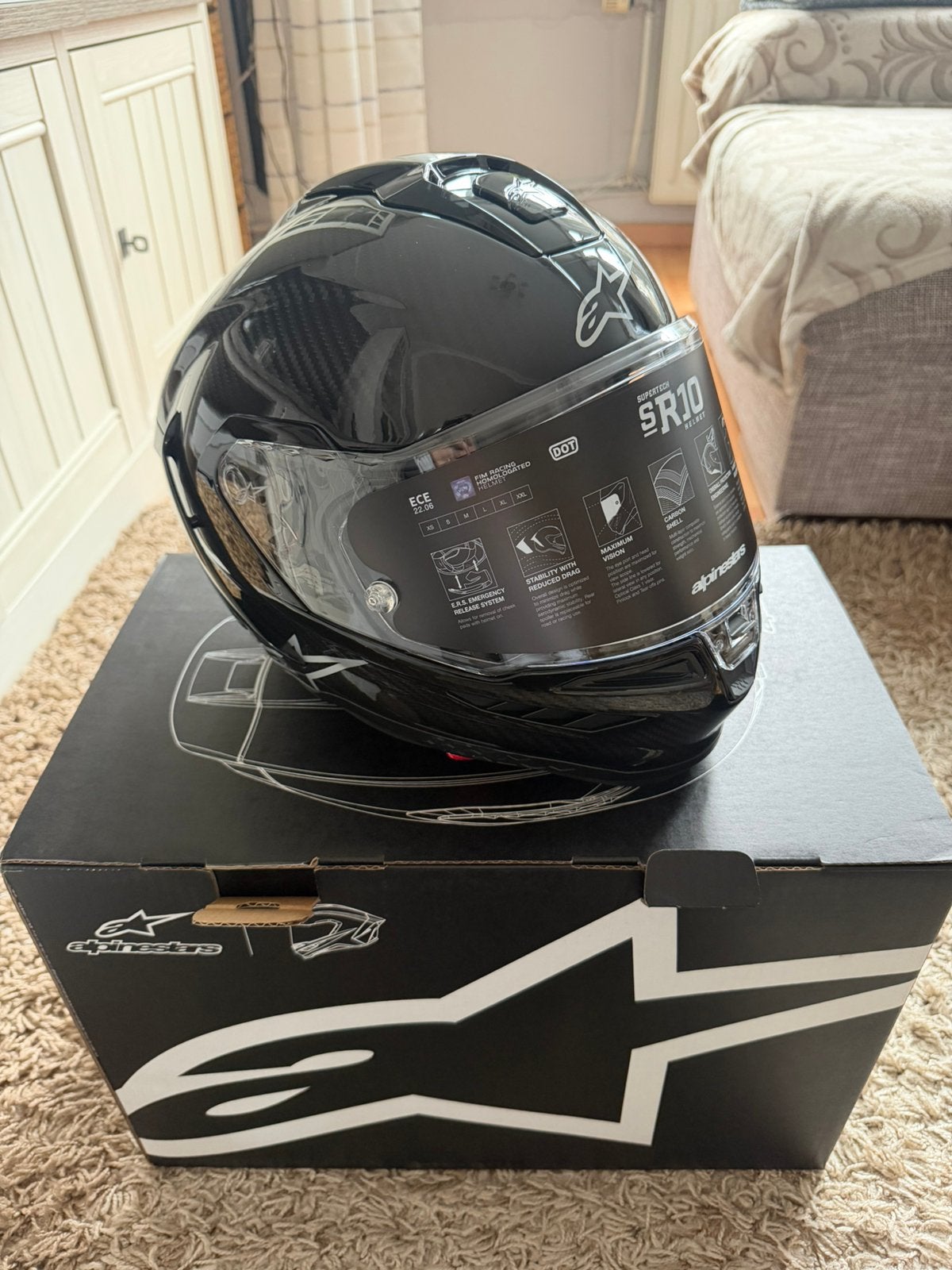 Alpinestars supertech r10 (M), Motoren, Nieuw met kaartje, M, Ophalen of Verzenden, Integraalhelm