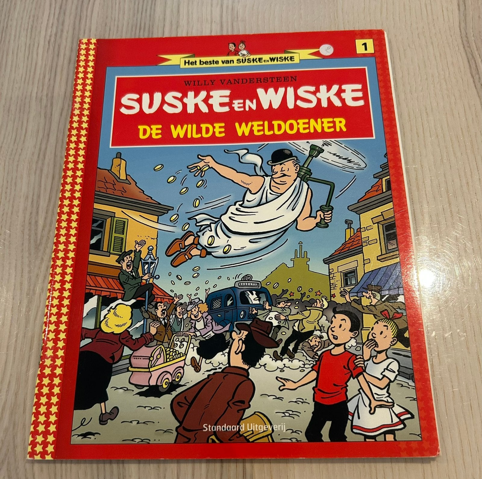 Suske en Wiske: De wilde weldoener, Enlèvement ou Envoi